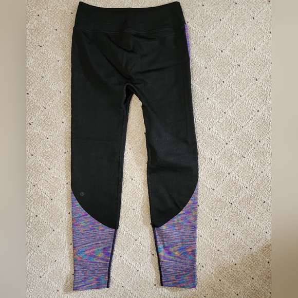 Lululemon Love Revealed Tight Black / Rainbow Size 10 - Picture 5 of 13